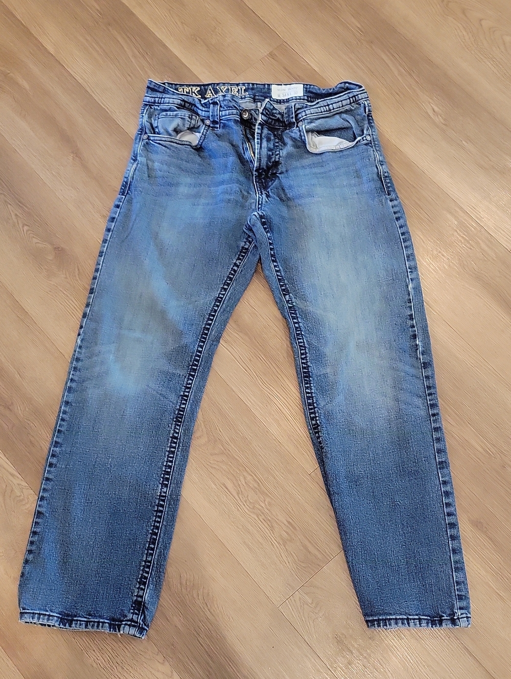 Mens Slim Boot Tk Axel Medium Wash Straight Leg Jeans